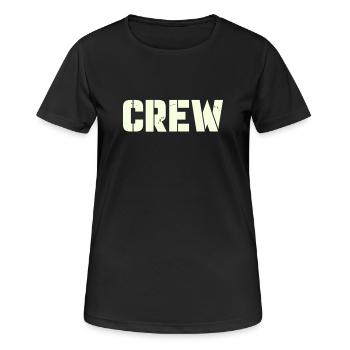 équipage - T-shirt respirant Femme - noir - Devant - AI Model Female 172 light (172cm)