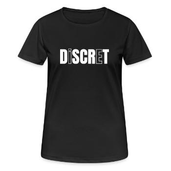 DISCREET! - Women's Breathable T-Shirt - black - Front - AI Model Female 172 light (172cm)
