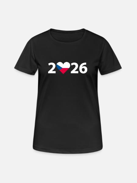 I love Tschechien 2026, Urlaub in Tschechien 2026 - Frauen T-Shirt atmungsaktiv - Schwarz