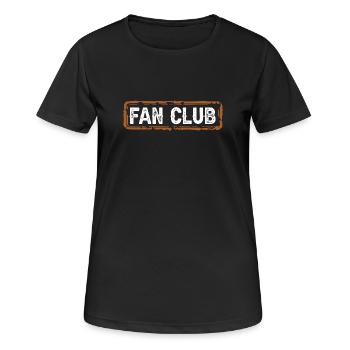 Fan Club - Frauen T-Shirt atmungsaktiv - Schwarz - Vorne - AI Model Female 172 light (172cm)