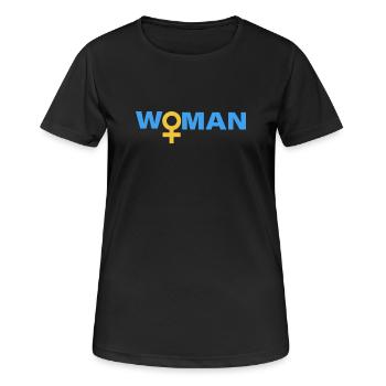 Woman - Women's Breathable T-Shirt - black - Front - AI Model Female 172 light (172cm)