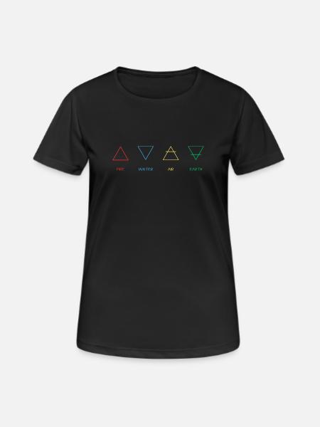 Four elements - Women's Breathable T-Shirt - black