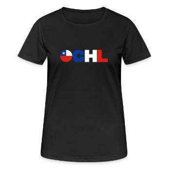 Chile - Women's Breathable T-Shirt - black - Front - AI Model Female 172 light (172cm)