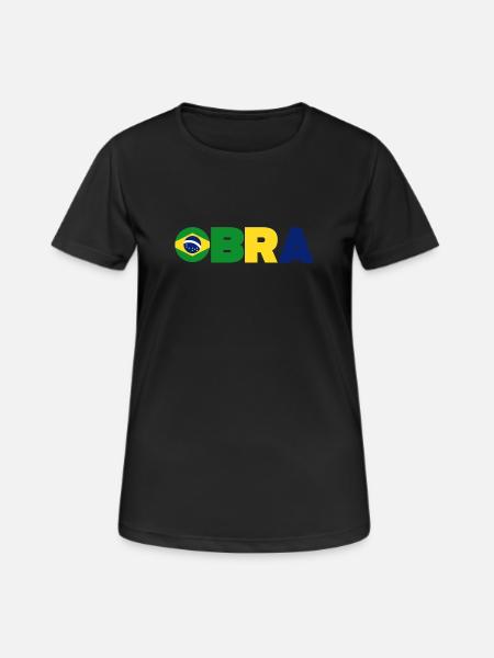 Brésil - T-shirt respirant Femme - noir