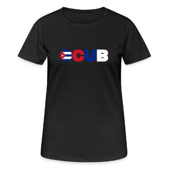 Cuba - T-shirt respirant Femme - noir - Devant - AI Model Female 172 light (172cm)