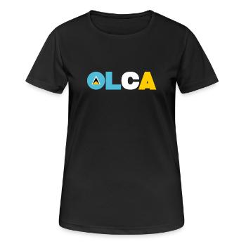 Saint Lucia - Women's Breathable T-Shirt - black - Front - AI Model Female 172 light (172cm)