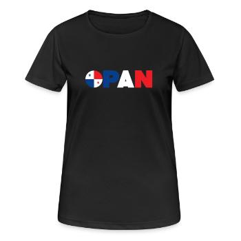 Panama - T-shirt respirant Femme - noir - Devant - AI Model Female 172 light (172cm)