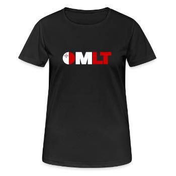 Malta - Frauen T-Shirt atmungsaktiv - Schwarz - Vorne - AI Model Female 172 light (172cm)