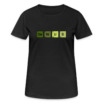 Genius Nerd Geek - Women's Breathable T-Shirt - black - Front - AI Model Female 172 light (172cm)