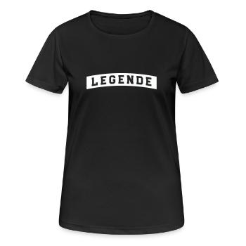 Légende - T-shirt respirant Femme - noir - Devant - AI Model Female 172 light (172cm)