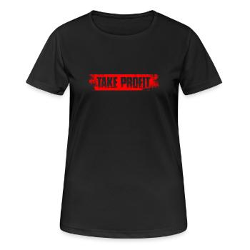 Profitez Marché boursier Trader en bourse - T-shirt respirant Femme - noir - Devant - AI Model Female 172 light (172cm)