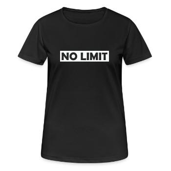 no_limit - T-shirt respirant Femme - noir - Devant - AI Model Female 172 light (172cm)
