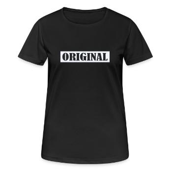 Original - T-shirt respirant Femme - noir - Devant - AI Model Female 172 light (172cm)