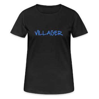 VILLAGEOIS - T-shirt respirant Femme - noir - Devant - AI Model Female 172 light (172cm)