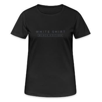 White Shirt Black Edition - Frauen T-Shirt atmungsaktiv - Schwarz - Vorne - AI Model Female 172 light (172cm)