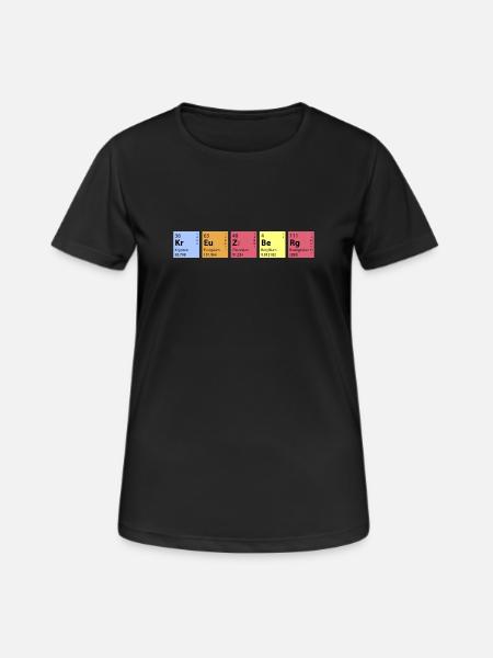 Chemie Kreuzberg - Frauen T-Shirt atmungsaktiv - Schwarz