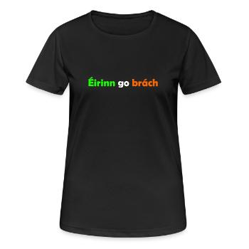 Eirin go brach - Frauen T-Shirt atmungsaktiv - Schwarz - Vorne - AI Model Female 172 light (172cm)