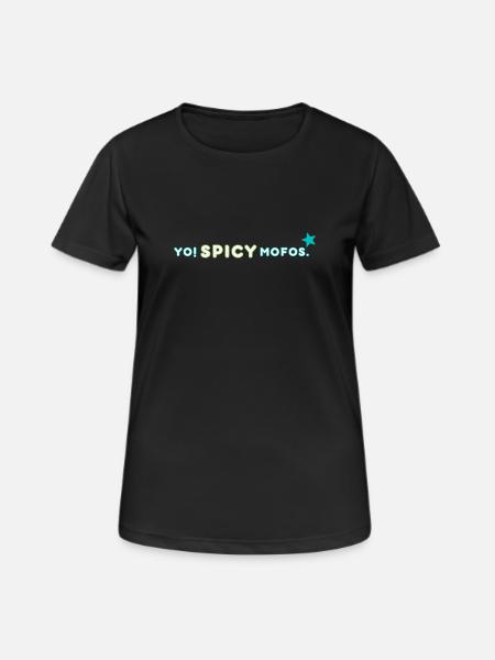 Yo! Spicy. | Retro Streetwear Statement - Women's Breathable T-Shirt - black