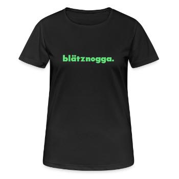 Blätznogga. - T-shirt respirant Femme - noir - Devant - AI Model Female 172 light (172cm)