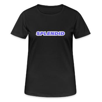 SPLENDID - Frauen T-Shirt atmungsaktiv - Schwarz - Vorne - AI Model Female 172 light (172cm)
