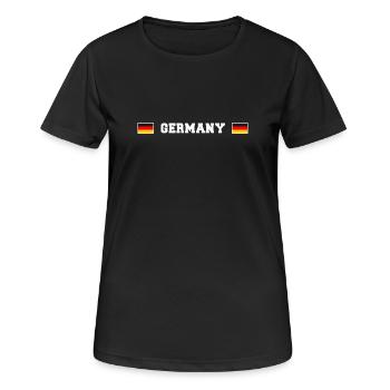 DE Fan Shirt - Women's Breathable T-Shirt - black - Front - AI Model Female 172 light (172cm)