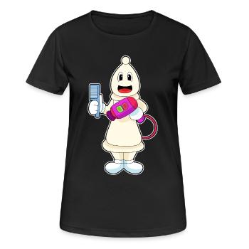 Chess Piece Bishop Chess - Women's Breathable T-Shirt - black - Front - AI Model Female 172 light (172cm)
