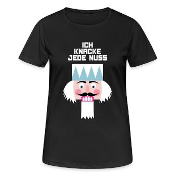 Casse-Noisette Motivation Héros Citations Cool Dictons - T-shirt respirant Femme - noir - Devant - AI Model Female 172 light (172cm)