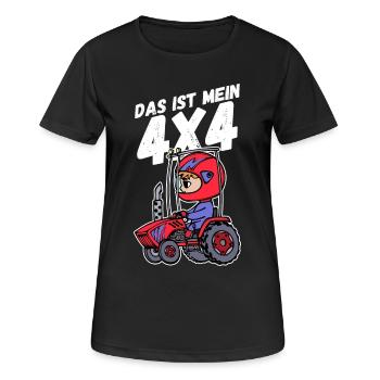 Traktor Jungbauer Statement Nutzfahrzeug Landleben - Frauen T-Shirt atmungsaktiv - Schwarz - Vorne - AI Model Female 172 light (172cm)