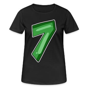 Number 7 Number - Women's Breathable T-Shirt - black - Front - AI Model Female 172 light (172cm)