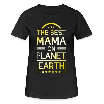 Best Mom Saying Mom Mom - Women's Breathable T-Shirt - black - Front - AI Model Female 172 light (172cm)