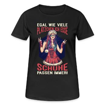 Weihnachten Merry Christmas - Frauen T-Shirt atmungsaktiv - Schwarz - Vorne - AI Model Female 172 light (172cm)