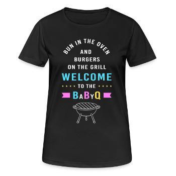 Gender Reveal Neujahr - Frauen T-Shirt atmungsaktiv - Schwarz - Vorne - AI Model Female 172 light (172cm)