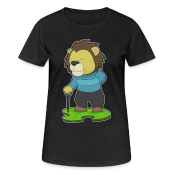 Leo Pensioner Walking Stick - Women's Breathable T-Shirt - black - Front - AI Model Female 172 light (172cm)