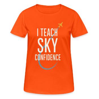 Flight Instructor Cfi Pilot Aviation Instructor - Women's Breathable T-Shirt - neon orange - Front - AI Model Female 172 dark (172cm)