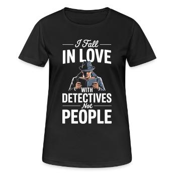 Krimi Thriller Bücher Leser Mord Geheimnisse - Frauen T-Shirt atmungsaktiv - Schwarz - Vorne - AI Model Female 172 light (172cm)