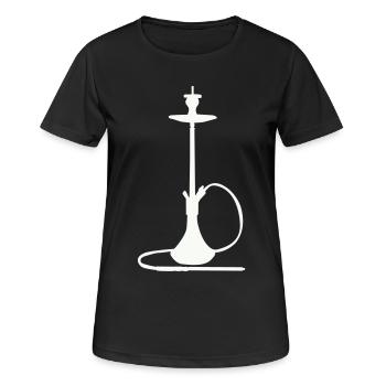 Shisha Silhouette - T-shirt respirant Femme - noir - Devant - AI Model Female 172 light (172cm)