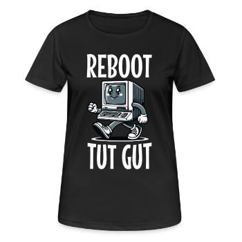 Reboot Tut Gut Administrator - Frauen T-Shirt atmungsaktiv - Schwarz - Vorne - AI Model Female 172 light (172cm)