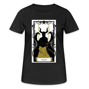 Le diable  - T-shirt respirant Femme - noir - Devant - AI Model Female 172 light (172cm)