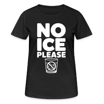 Nein, bitte - Frauen T-Shirt atmungsaktiv - Schwarz - Vorne - AI Model Female 172 light (172cm)