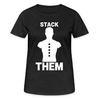 Shooting range at the shooting range, shooting exercises at the - Women's Breathable T-Shirt - black - Front - AI Model Female 172 light (172cm)
