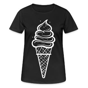 Speiseeis Skizze - Women's Breathable T-Shirt - black - Front - AI Model Female 172 light (172cm)