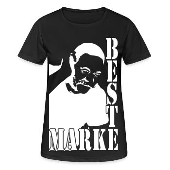 Meilleur homme de marque - T-shirt respirant Femme - noir - Devant - AI Model Female 172 light (172cm)