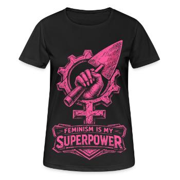 Feminism Feminist Feminist - Women's Breathable T-Shirt - black - Front - AI Model Female 172 light (172cm)