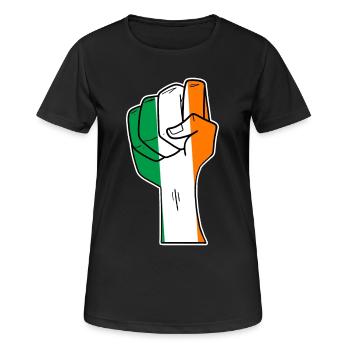 Ireland - Women's Breathable T-Shirt - black - Front - AI Model Female 172 light (172cm)