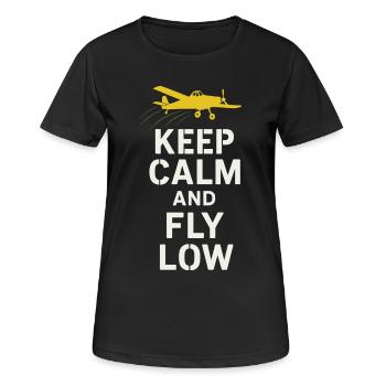 Cadeau de pilote d’agriculture de l’aviation rurale - T-shirt respirant Femme - noir - Devant - AI Model Female 172 light (172cm)
