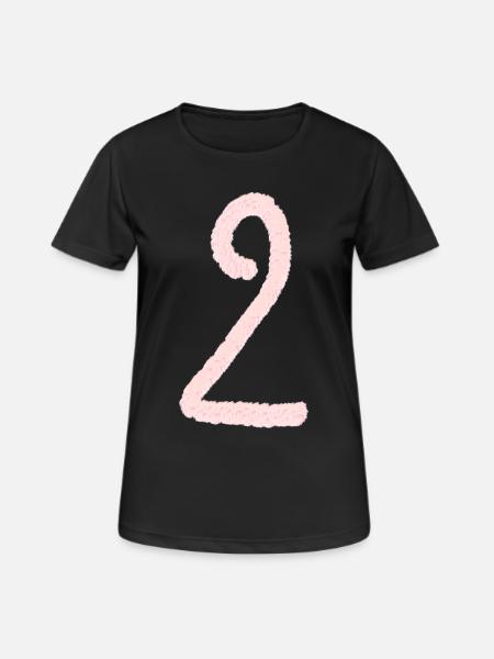 Abbildung 2 - Frauen T-Shirt atmungsaktiv - Schwarz