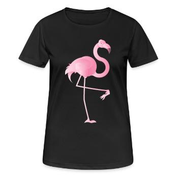 flämisch - Frauen T-Shirt atmungsaktiv - Schwarz - Vorne - AI Model Female 172 light (172cm)
