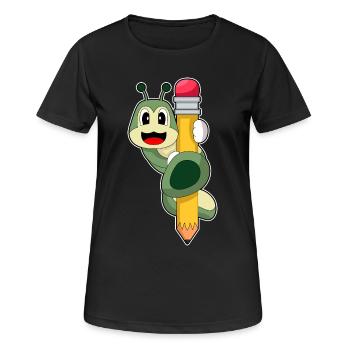 Caterpillar Pupil Pencil School - Women's Breathable T-Shirt - black - Front - AI Model Female 172 light (172cm)