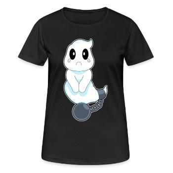 Prisonnier fantôme d’Halloween - T-shirt respirant Femme - noir - Devant - AI Model Female 172 light (172cm)
