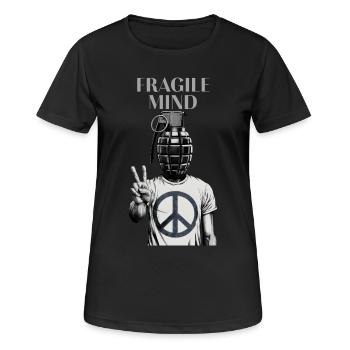 Fragile Mind - Women's Breathable T-Shirt - black - Front - AI Model Female 172 light (172cm)